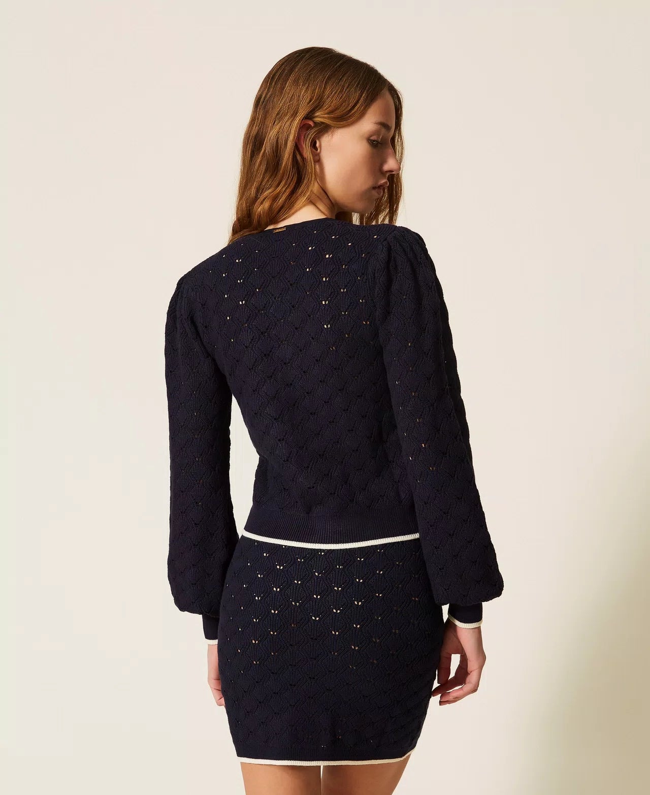 TWS-261TP3032 NAVY POCKET CARDIGAN