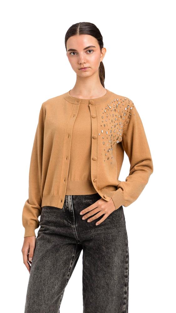 TWS-262AP3260 ICED COFFEE EMBELLISHED CARDIAGN