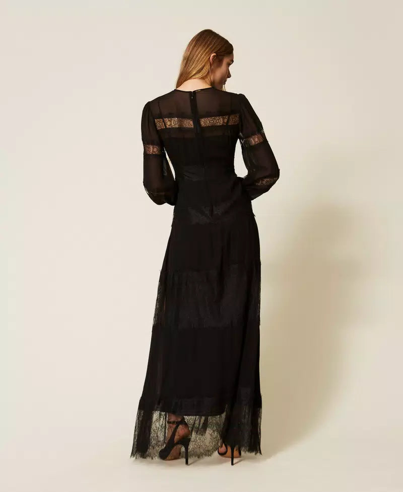 TWS-262TT2630 BURGUNDY ORGANZA LONG DRESS