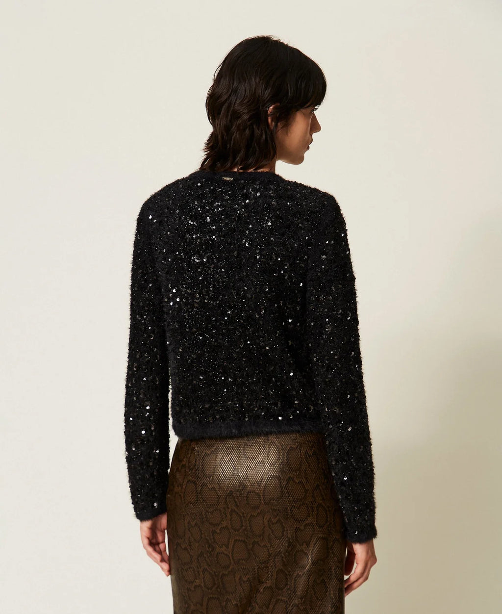 TWS-262TT3300 BLACK SEQUIN JACKET
