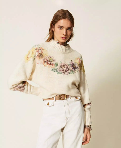 TWS-262TT3460 CREAM MUTI FORA TOP