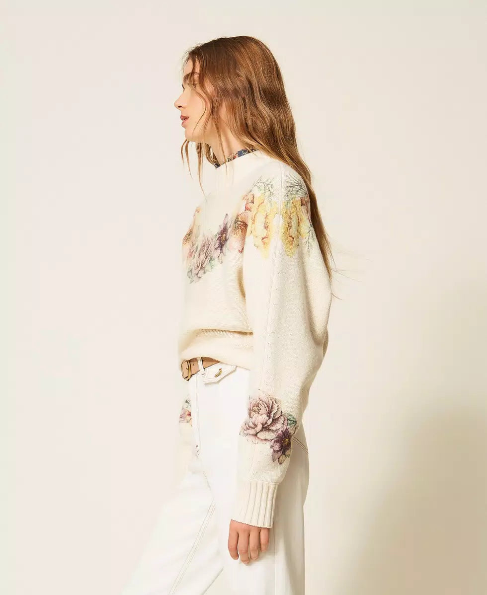 TWS-262TT3460 CREAM MUTI FORA TOP