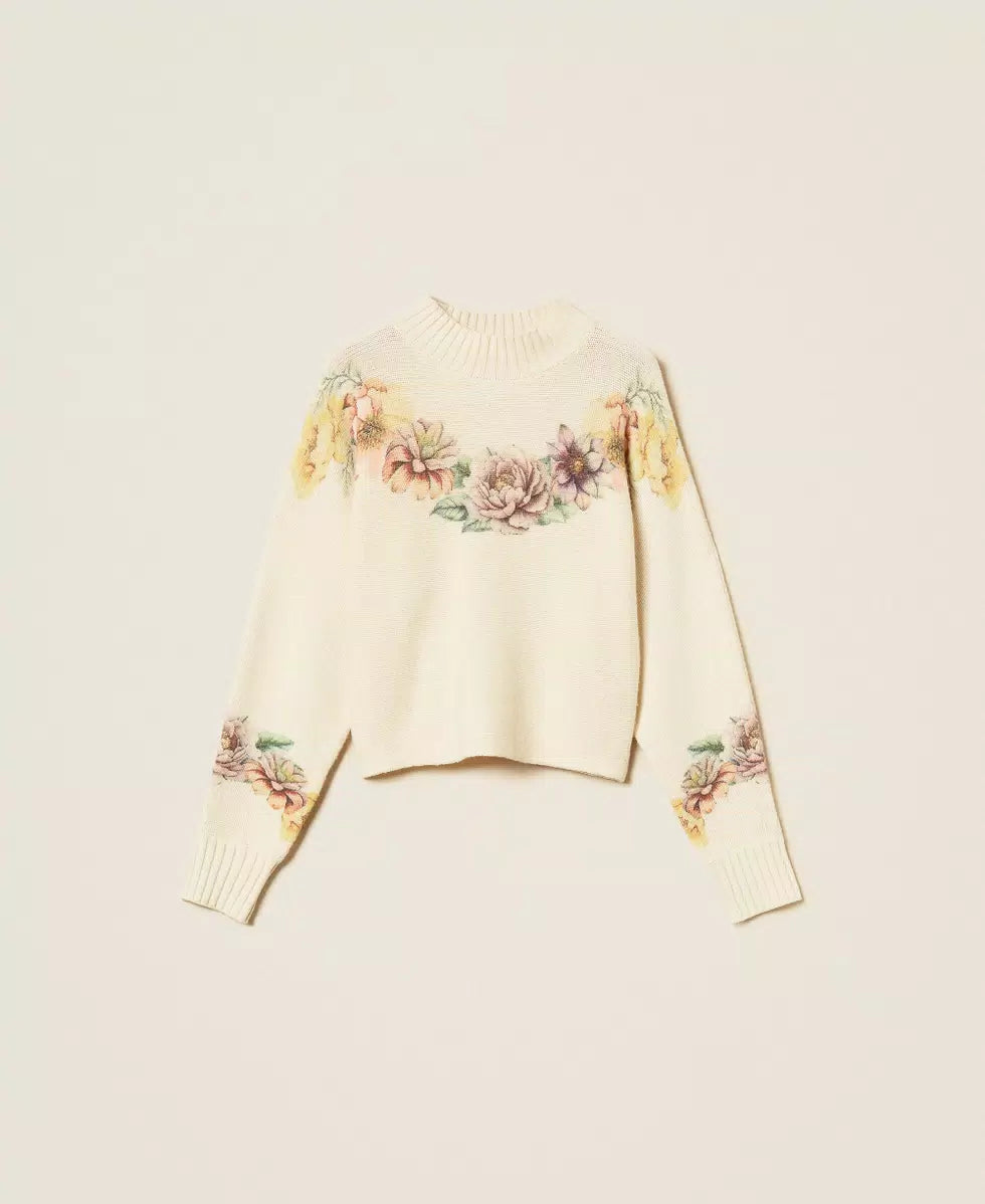TWS-262TT3460 CREAM MUTI FORA TOP