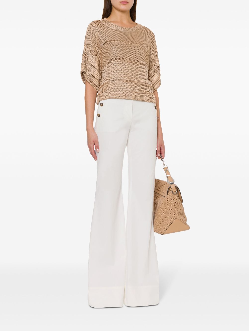 ABF-A0923 BEIGE KNIT TOP