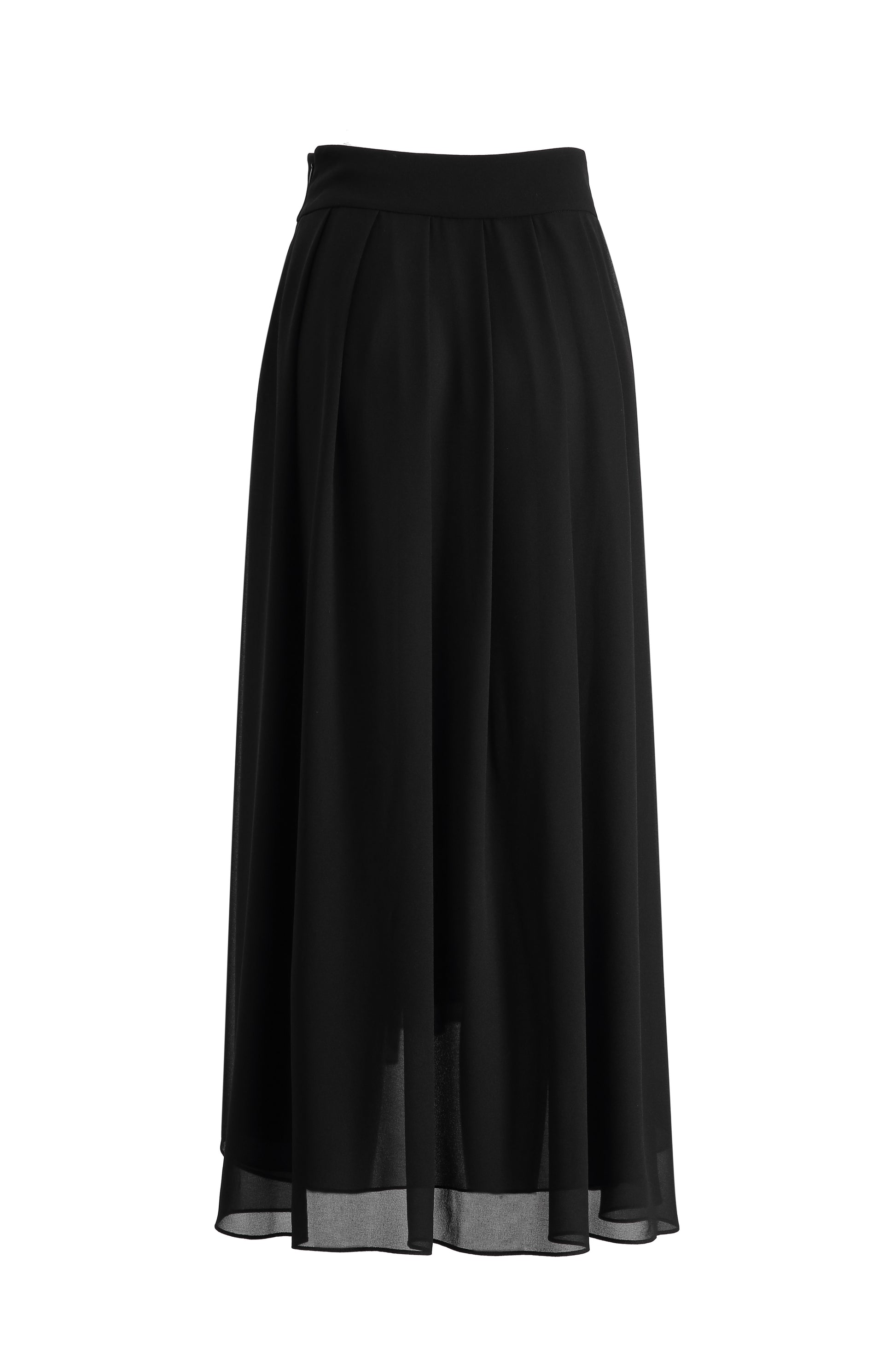 EDP-071108 BLACK PLEAT STONE SKIRT