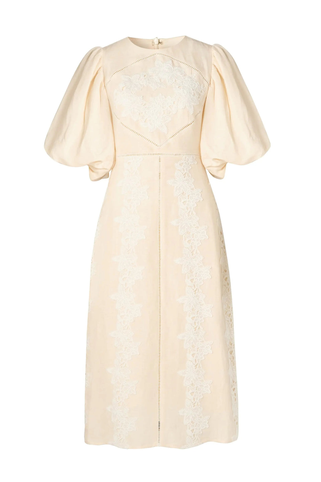 BYM-12247680 RUDY EMBROIDERED LINEN DRESS