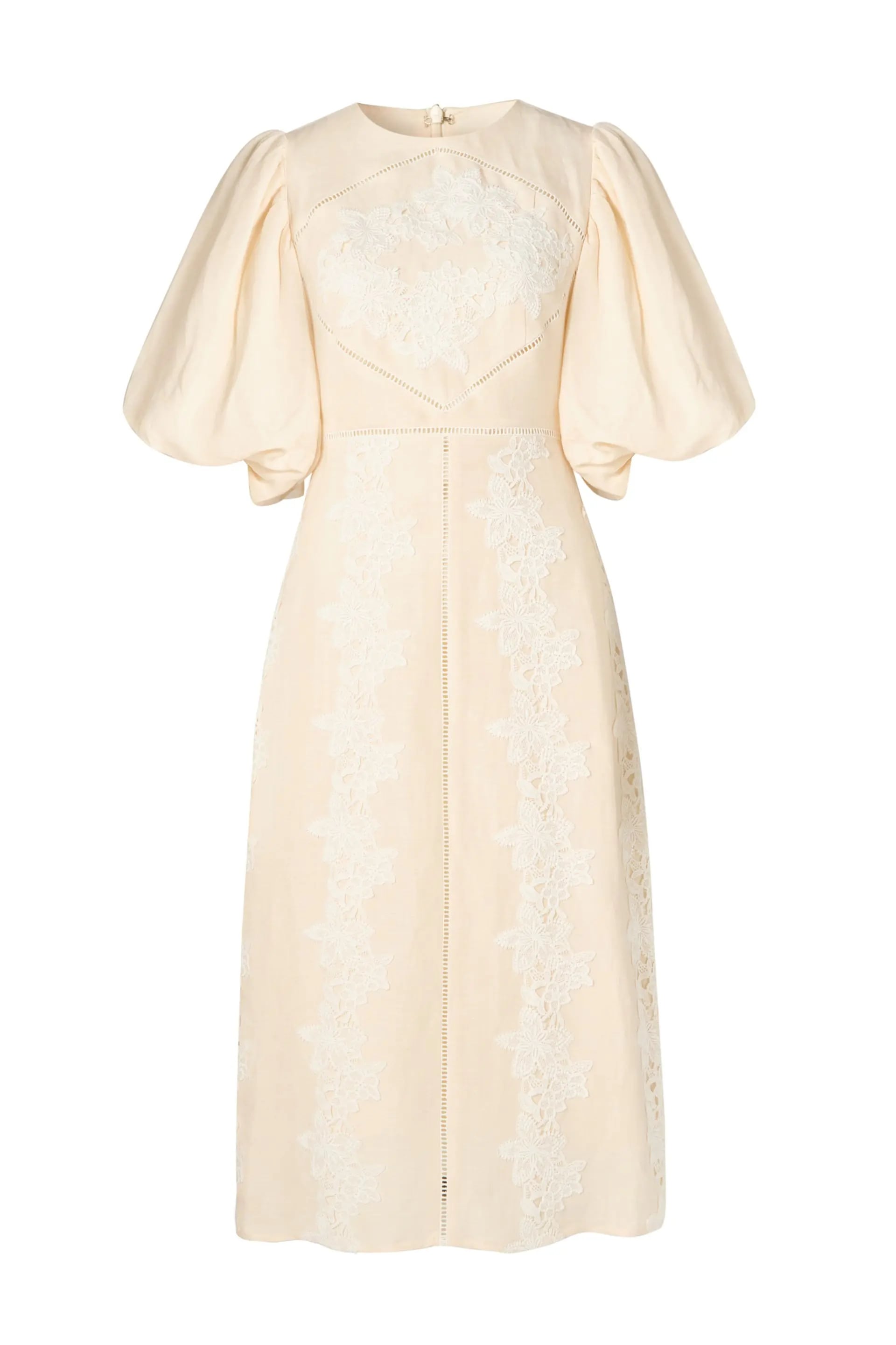 BYM-12247680 RUDY EMBROIDERED LINEN DRESS
