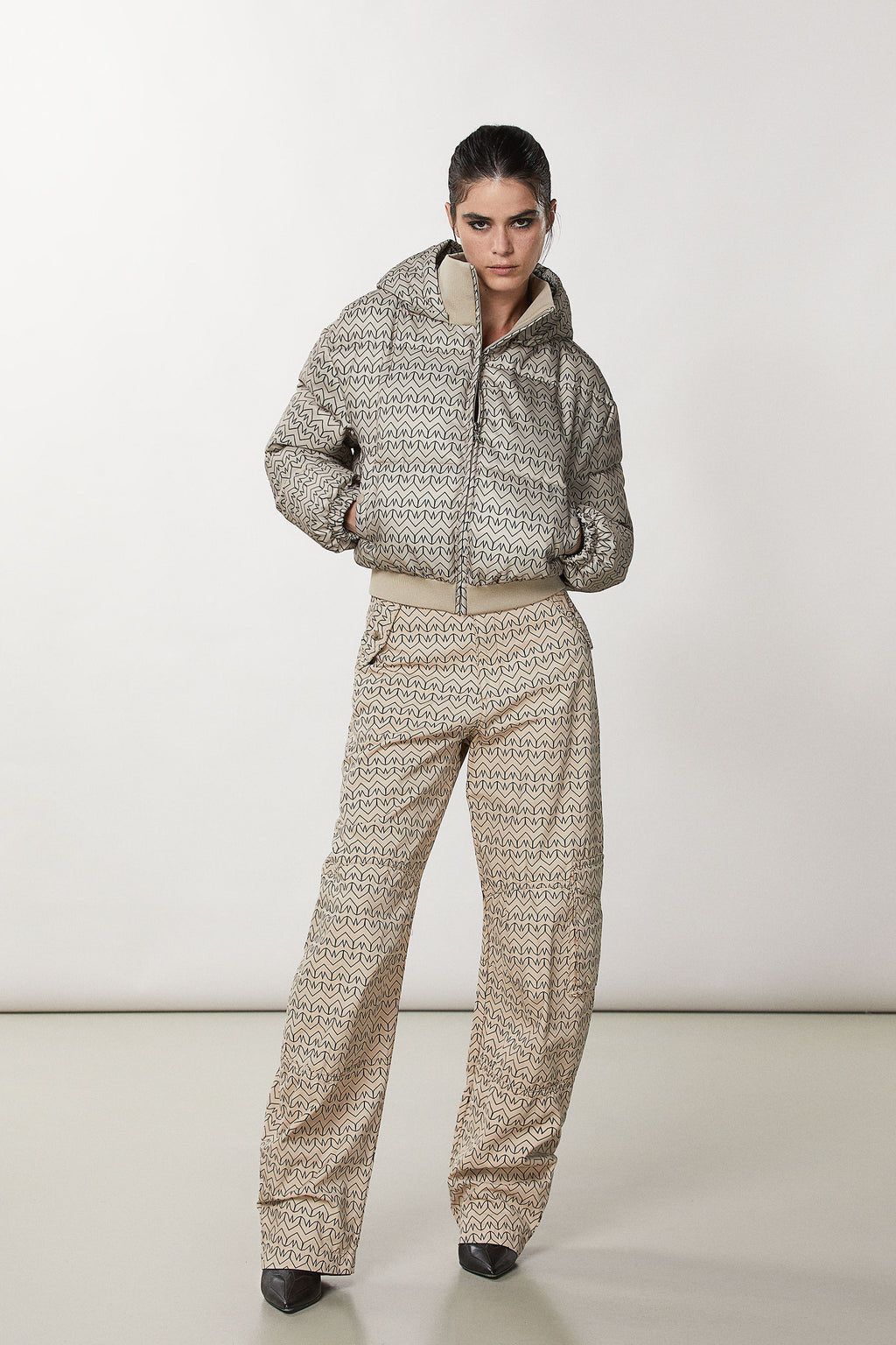 PAP-2O0126 BLACK MONOGRAM JACKET