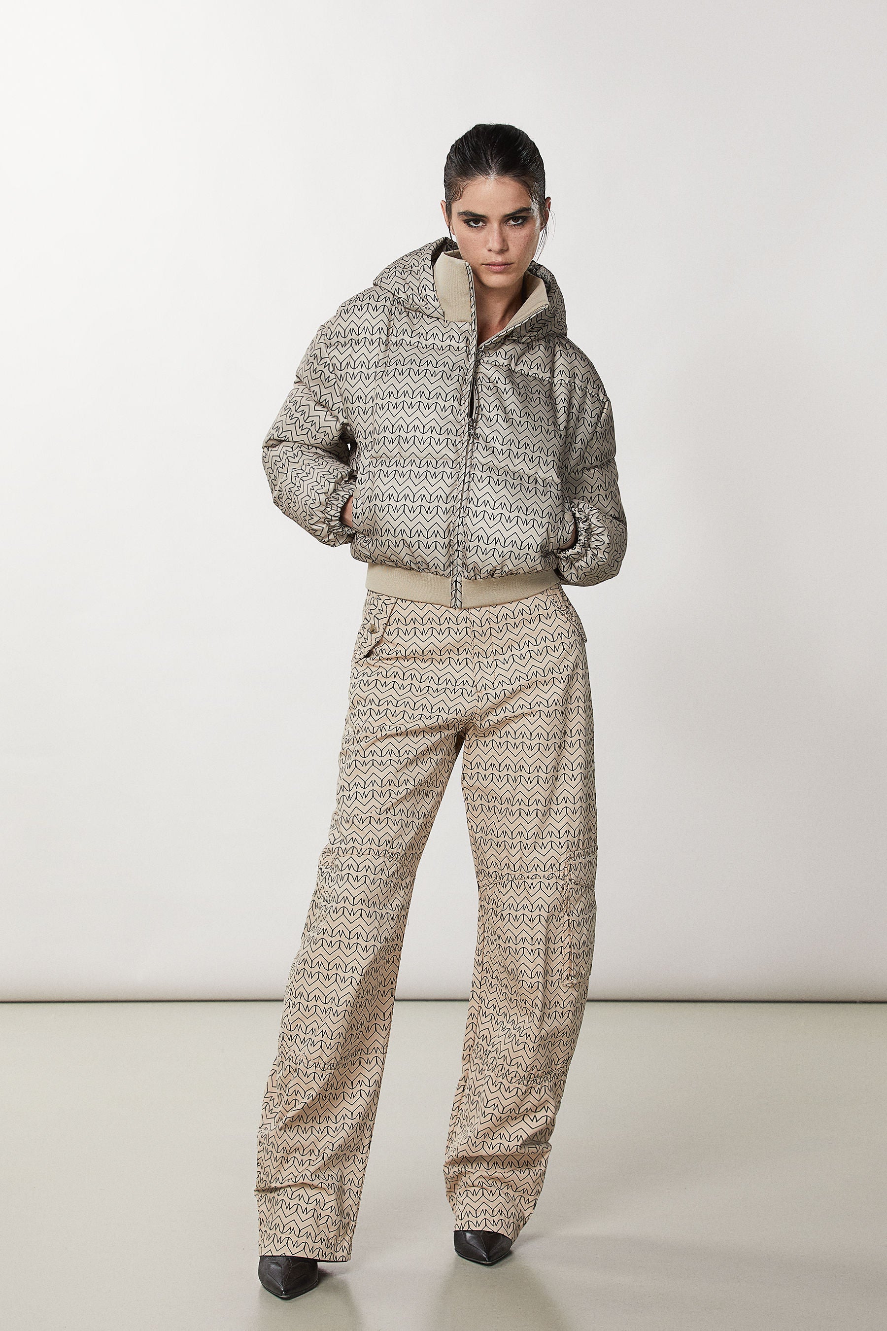 PAP-2O0126 BLACK MONOGRAM JACKET