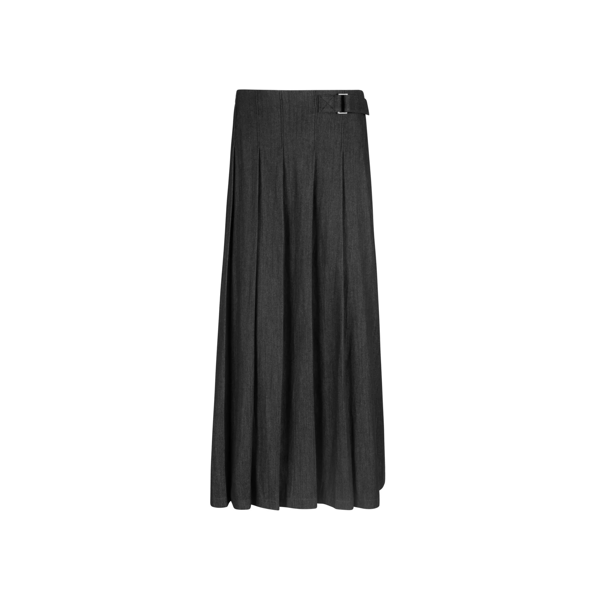 MUN-MNA5033 BLACK DENIM POLARIS SKIRT