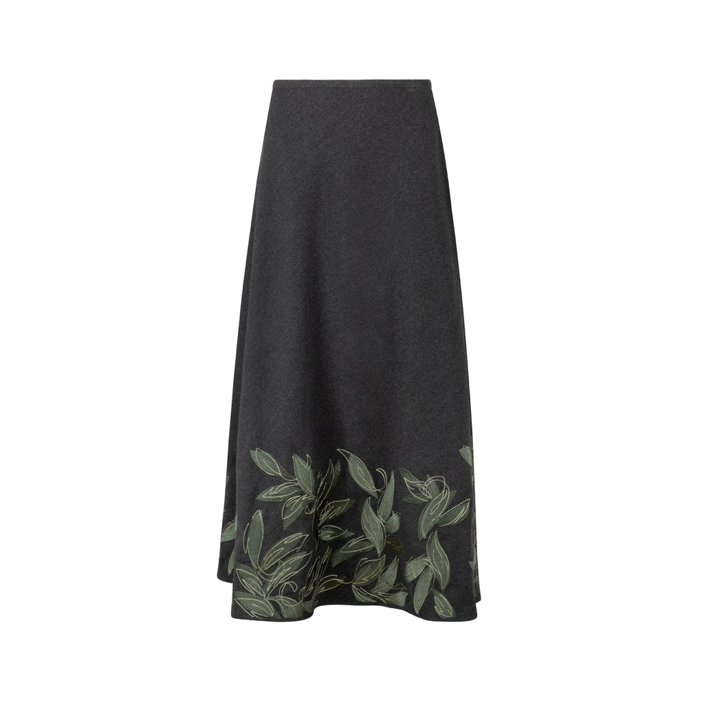 MUN-MNA5026 CHARCOAL FLORIE SKIRT