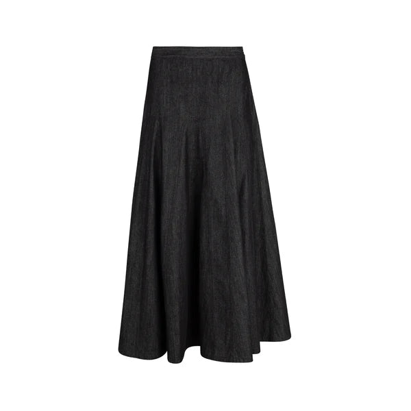 NUE-NUA4728 BLACK DENIM LUMEN SKIRT