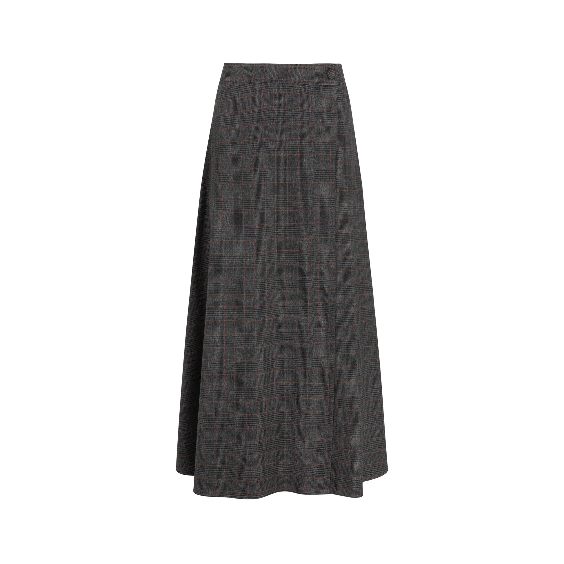 MUN-MNA5032 GREY PLAID AMARA SKIRT