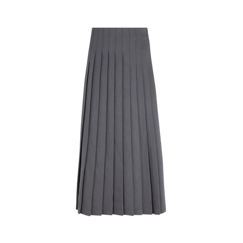 MUN-MNA5035 GREY ACCORDE SKIRT