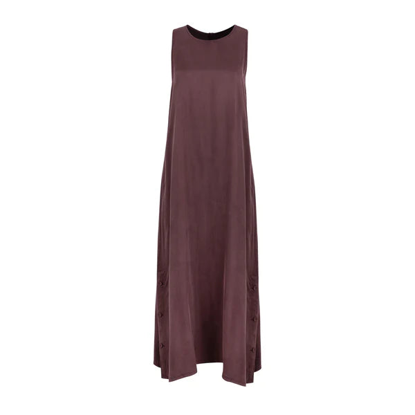 NUE-NUA5046 WINE LYLAH SLEEVELESS DRESS