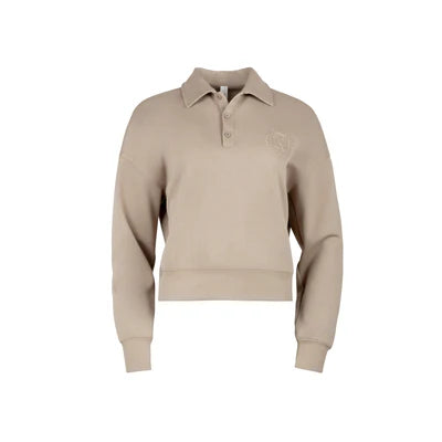 NUE-NUA4735 TAUPE POLO SWEATSHIRT