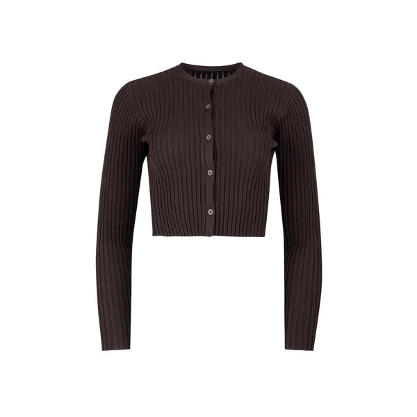 NUE-NUA5048 BARK EMBER CARDIGAN