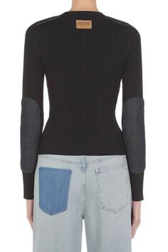 MSC-K1V0914 NAVY&DENIM KNIT TOP