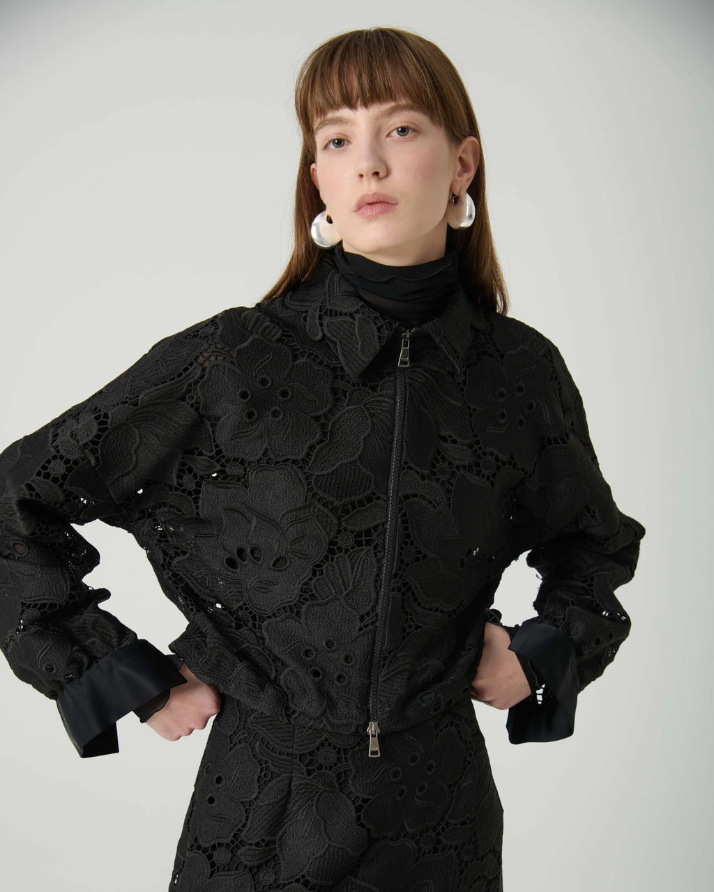 BEA-25FA301040892 BLACK LACE JACKET