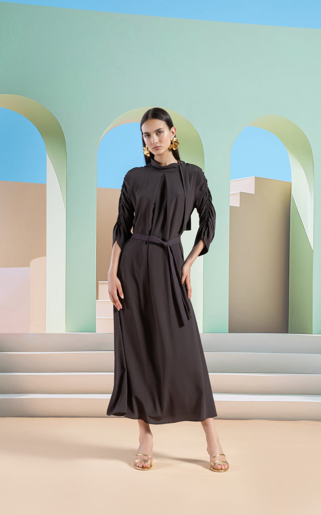 SHS-30 3019/T BLACK DRESS