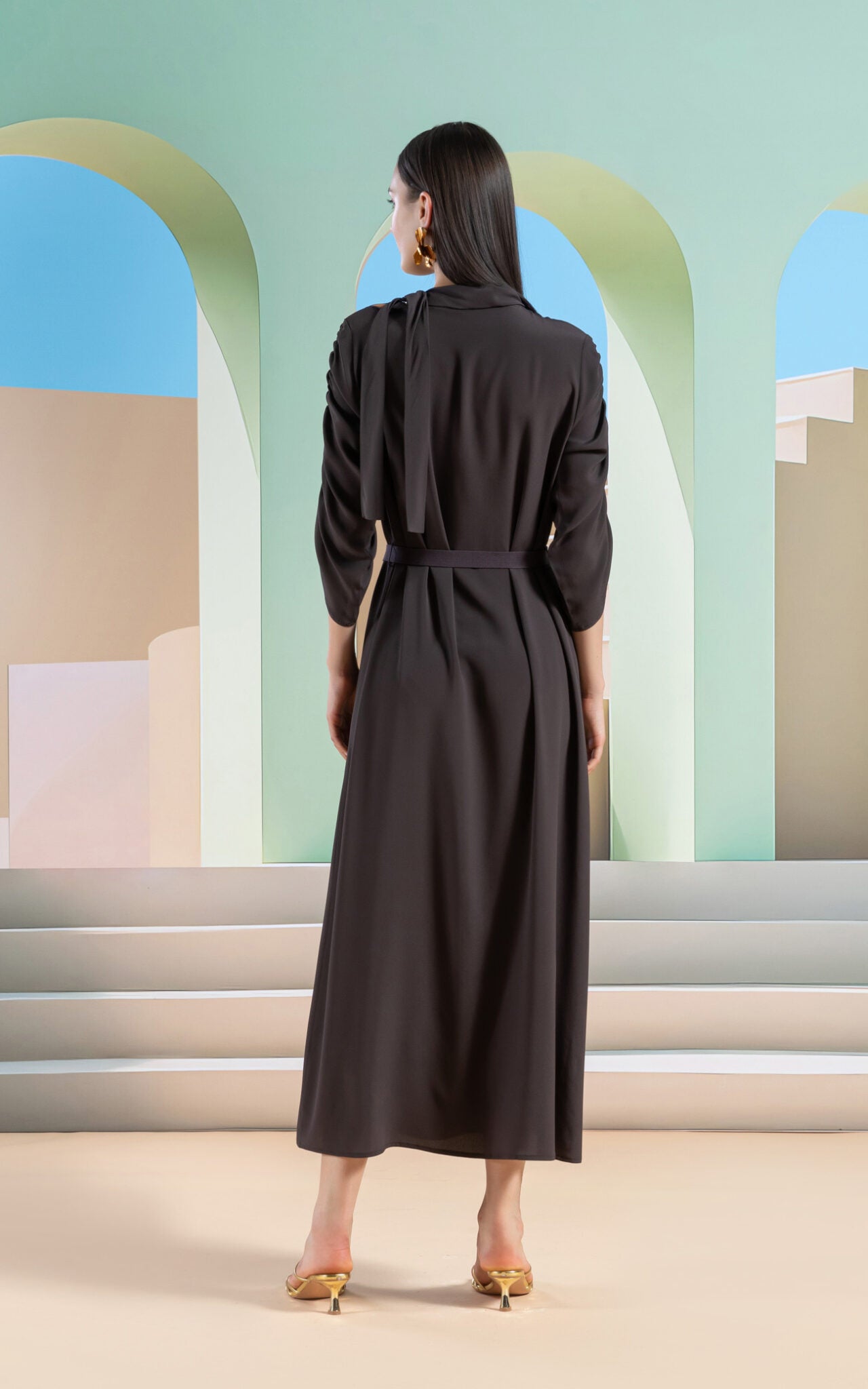 SHS-30 3019/T BLACK DRESS