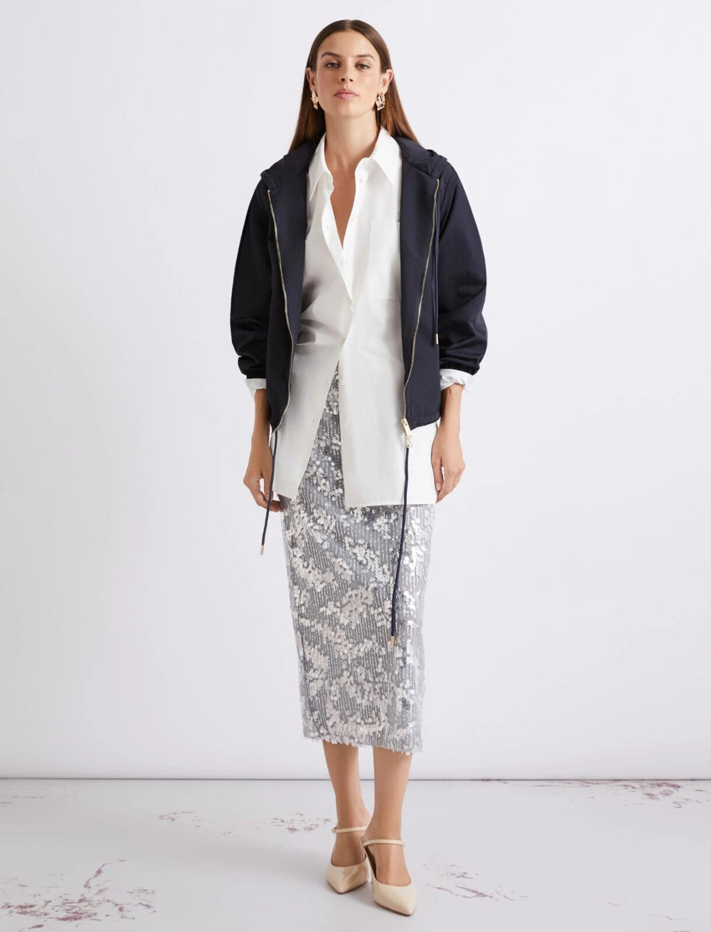 MRL-2613021014 MLSZUCCA NAVY RAIN COAT