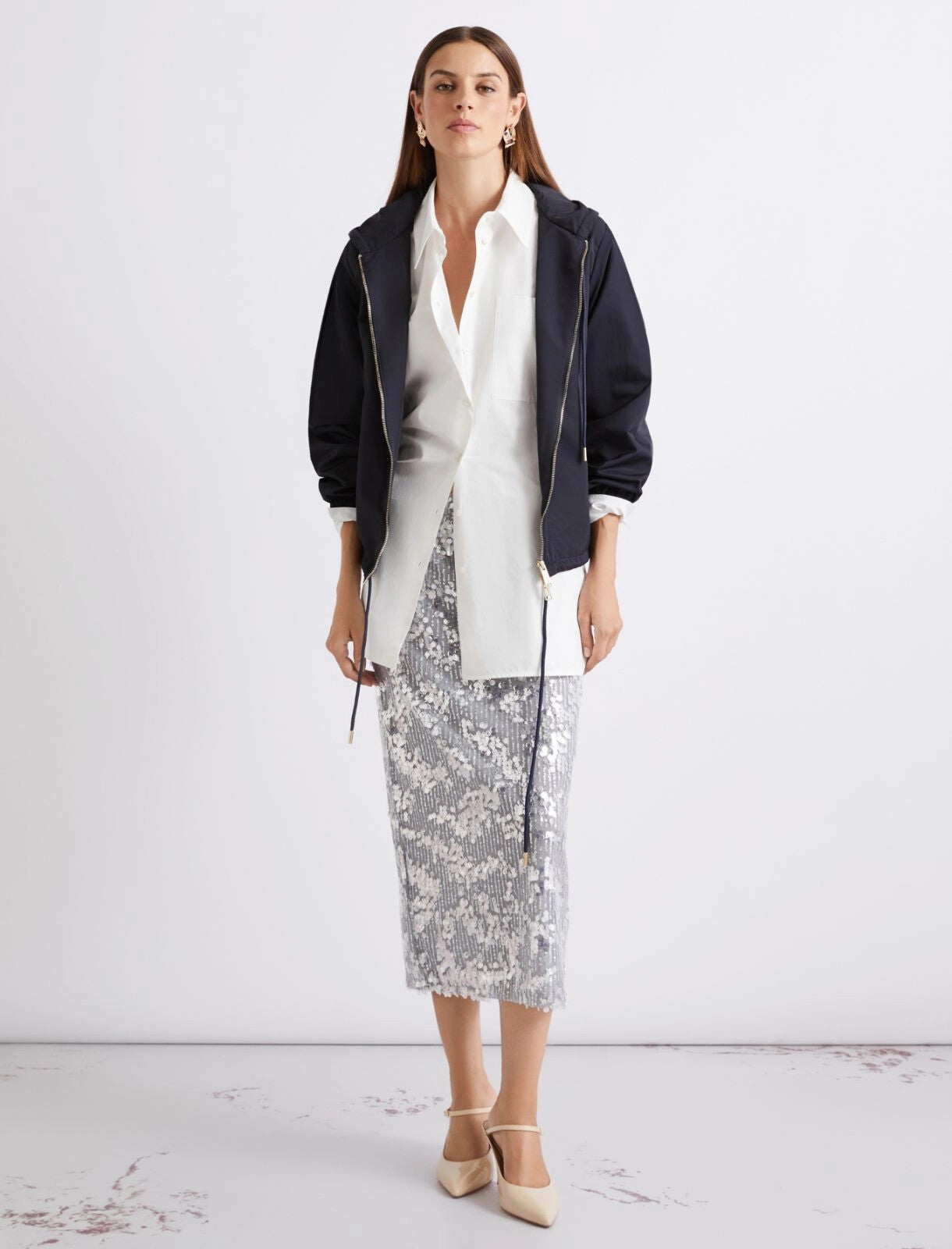 MRL-2613021014 MLSZUCCA NAVY RAIN COAT