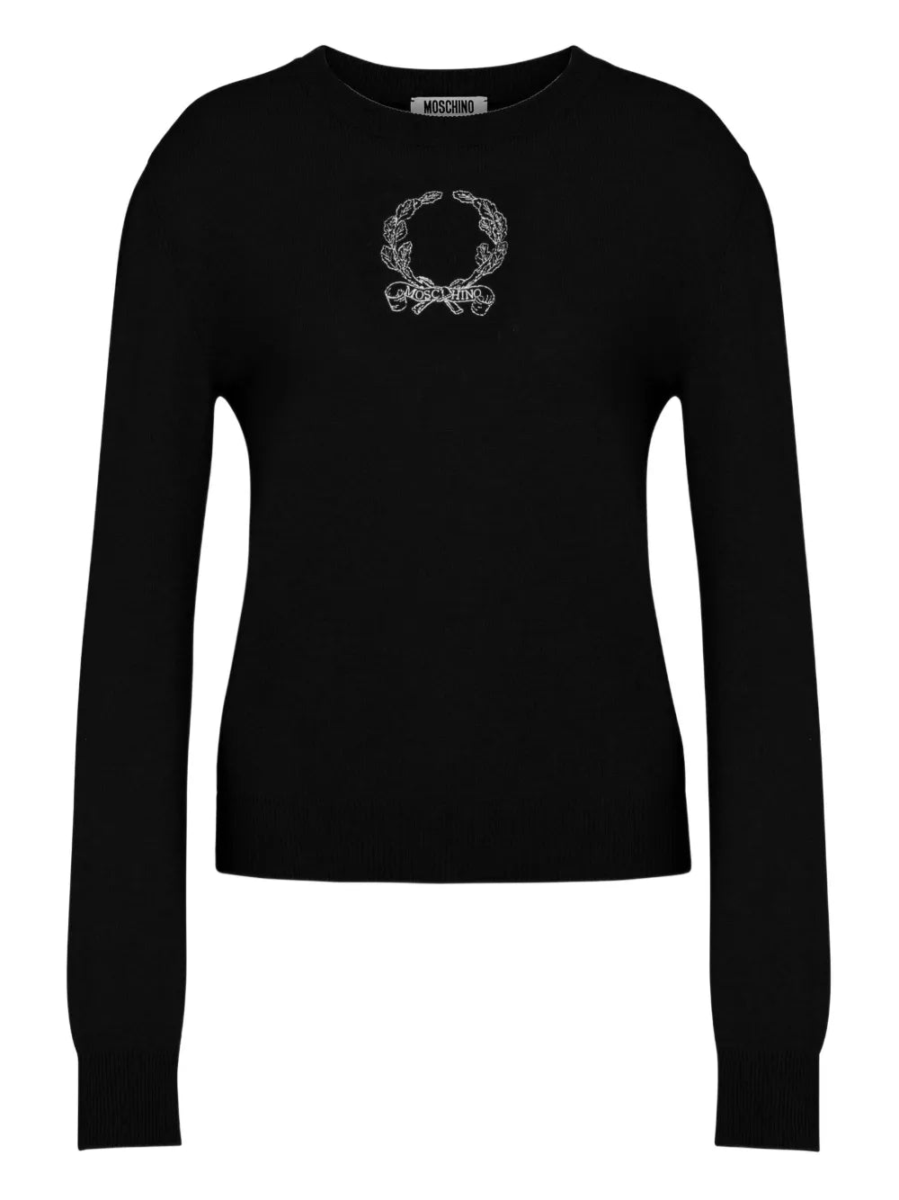 MSC-A0930 BEIGE&PINK WREATH LOGO TOP