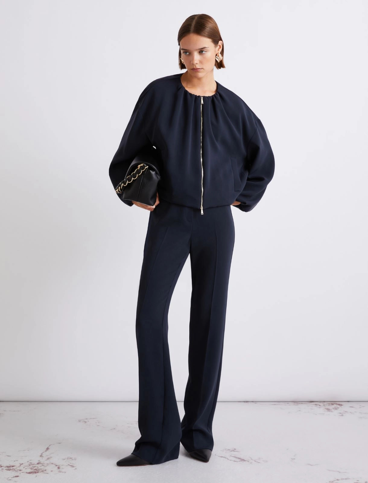 MRL-26130491 MLLBELLO BLACK ZIP JACKET