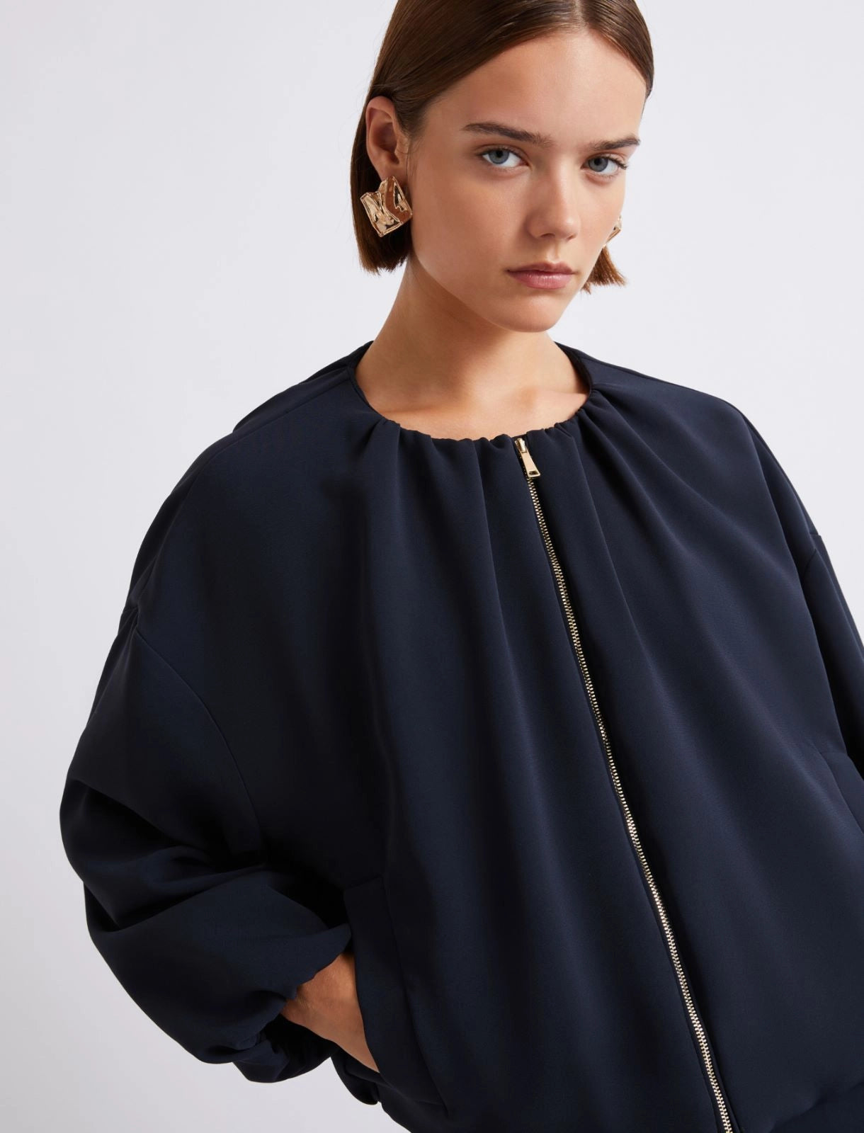 MRL-26130491 MLLBELLO BLACK ZIP JACKET