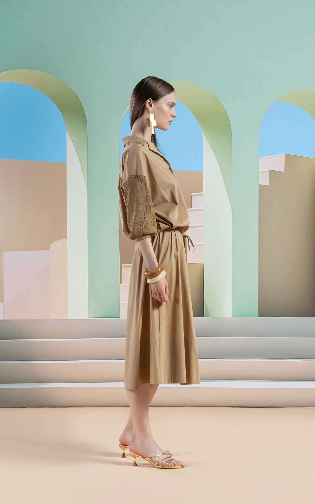 SHS-30 3043/P CAMEL SHIRT