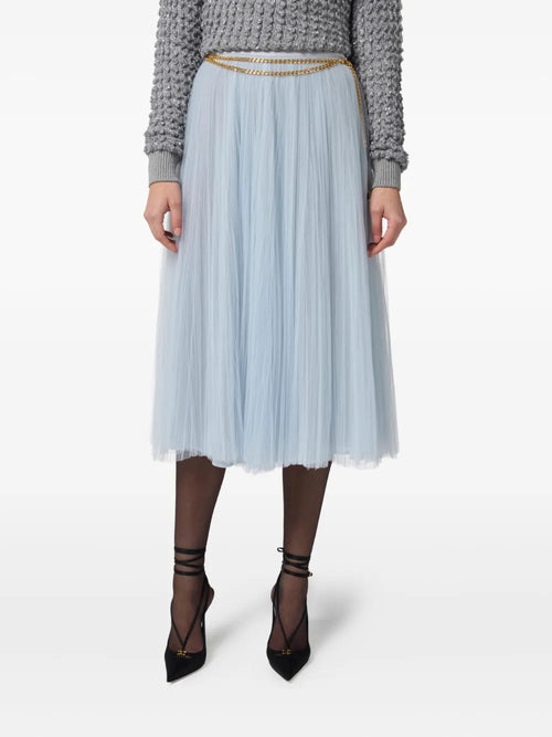 ELS-GO15057 BLUE CHAIN TULLE SKIRT