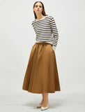 MRL-251310102 WON BLACK PLEATED SKIRT