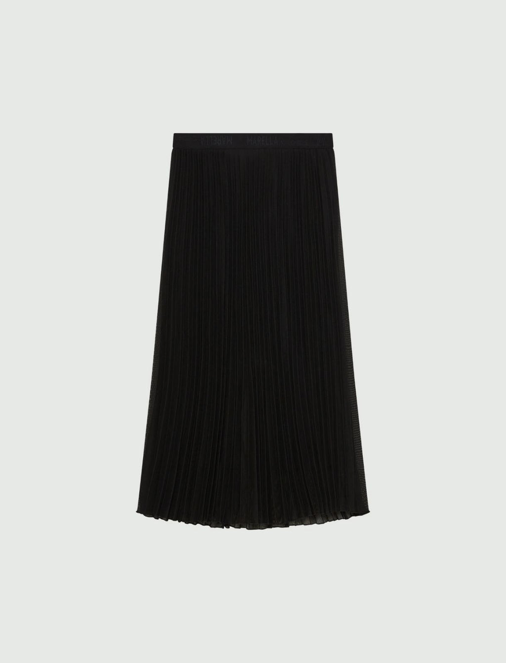 MRL-251310105 ACERBO BLACK PLEATED SKIRT