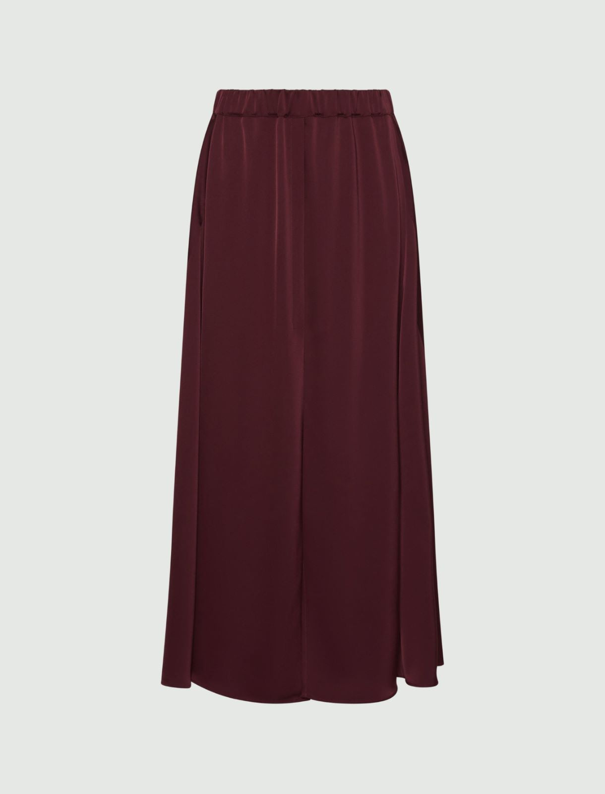 MRL-252310601 BELLUNO WINE SATIN SKIRT