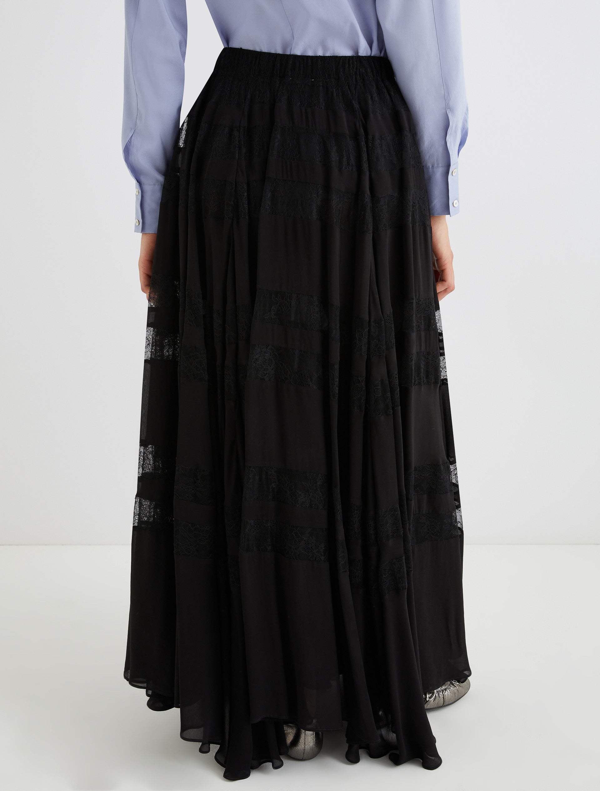 MRL-252310082 BIRD BLACK TULLE SKIRT