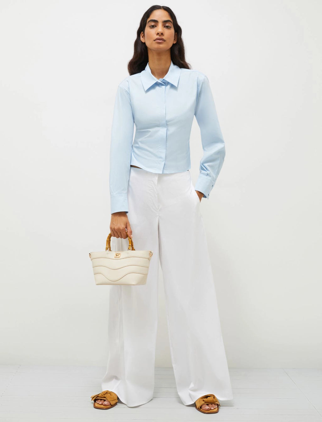 MRL-251311101 MARSALA LIGHT BLUE BLOUSE