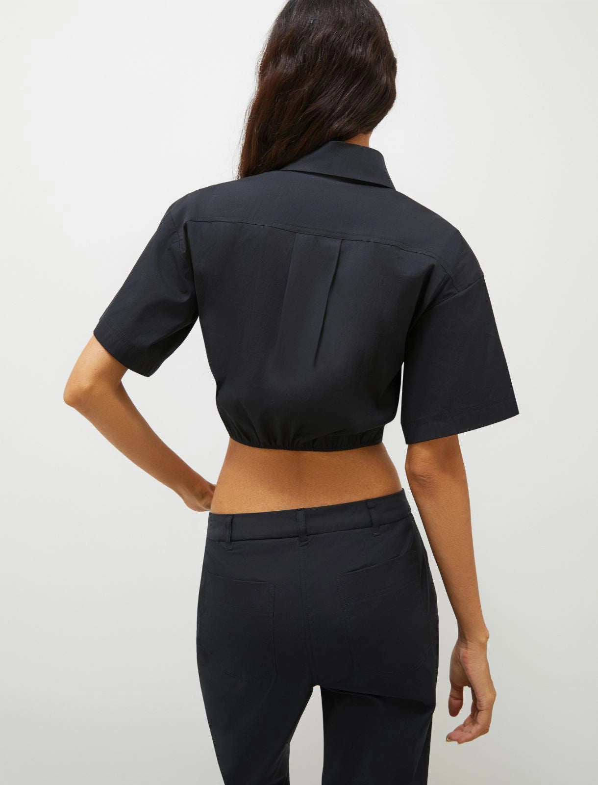 MRL-251311110 NOTAION BLACK BLOUSE