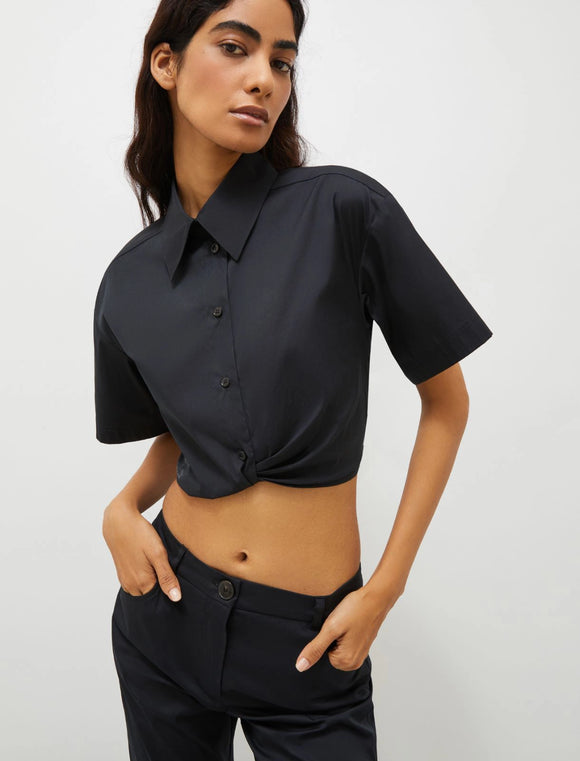 MRL-251311110 NOTAION BLACK BLOUSE