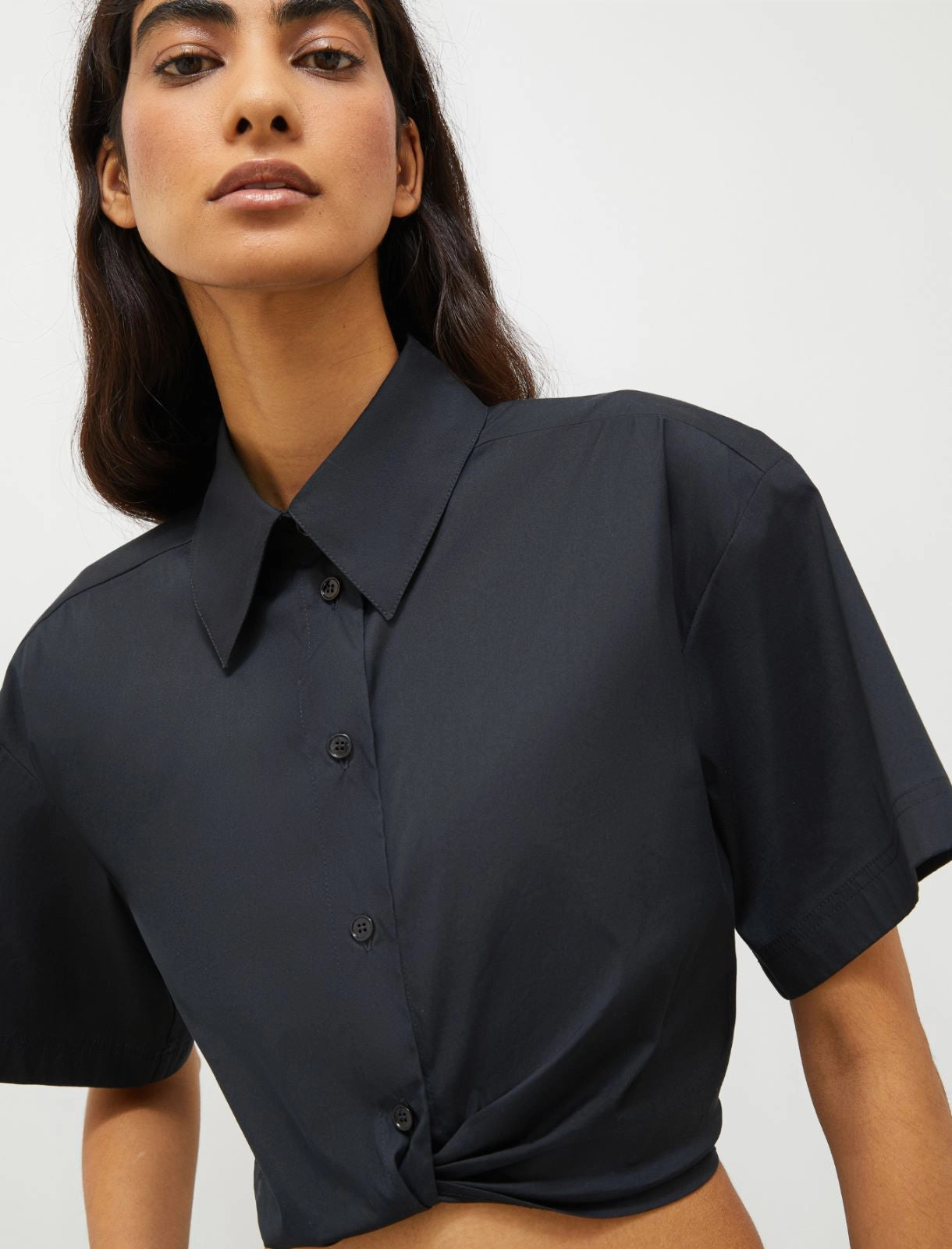 MRL-251311110 NOTAION BLACK BLOUSE