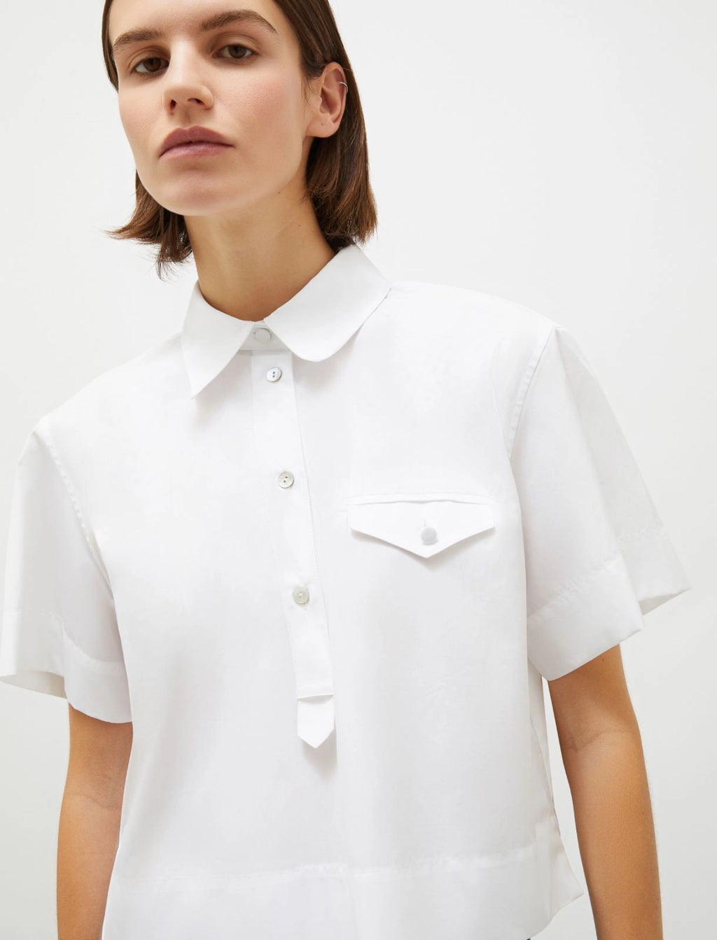 MRL-251311113 VERANDA OPTICAL WHITE BLOUSE