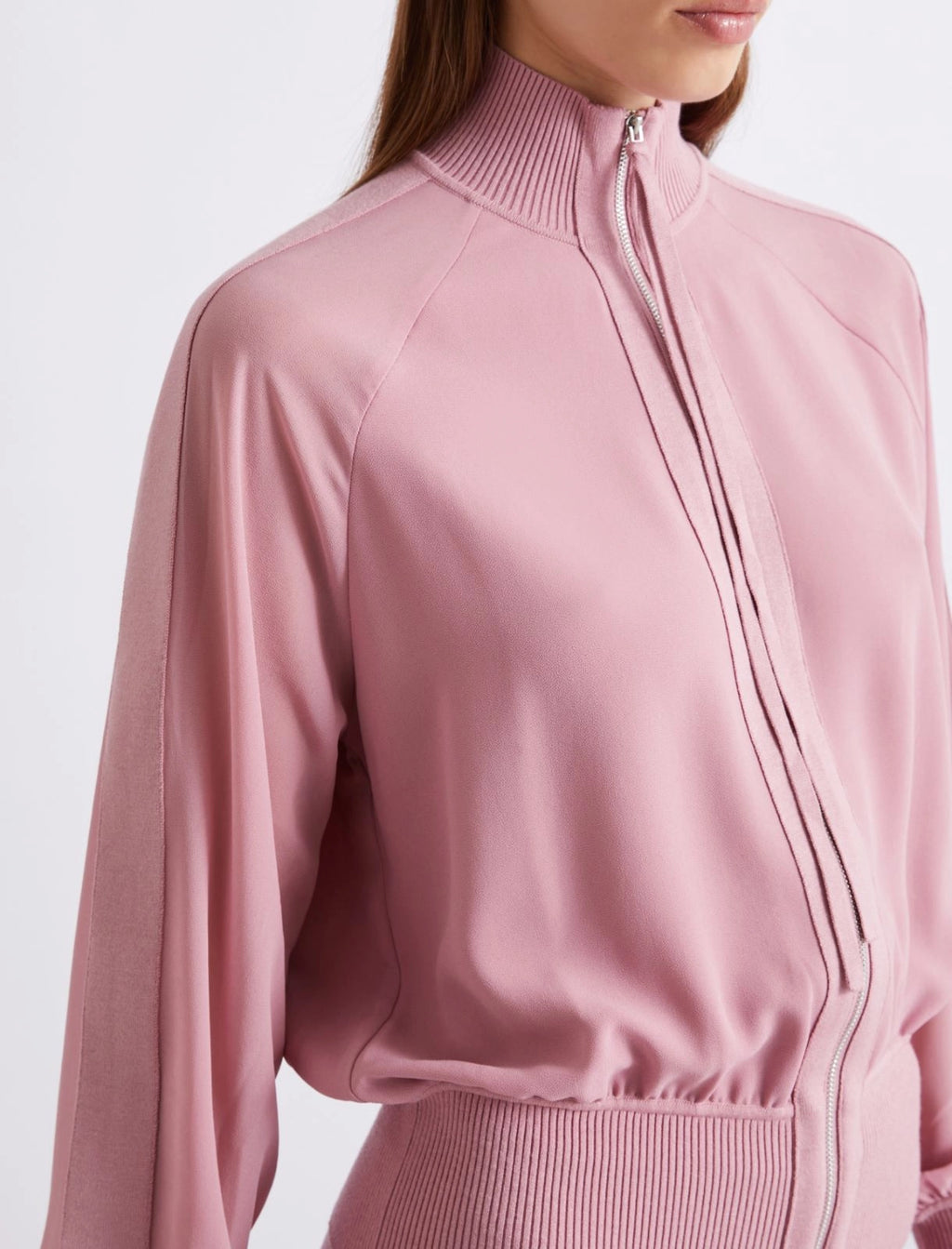 MRL-2613191021 MLLGUFO PINK ZIP TOP
