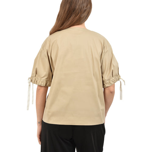 IBL-21711103 IBLPAPRICA SAND V-NECK BLOUSE