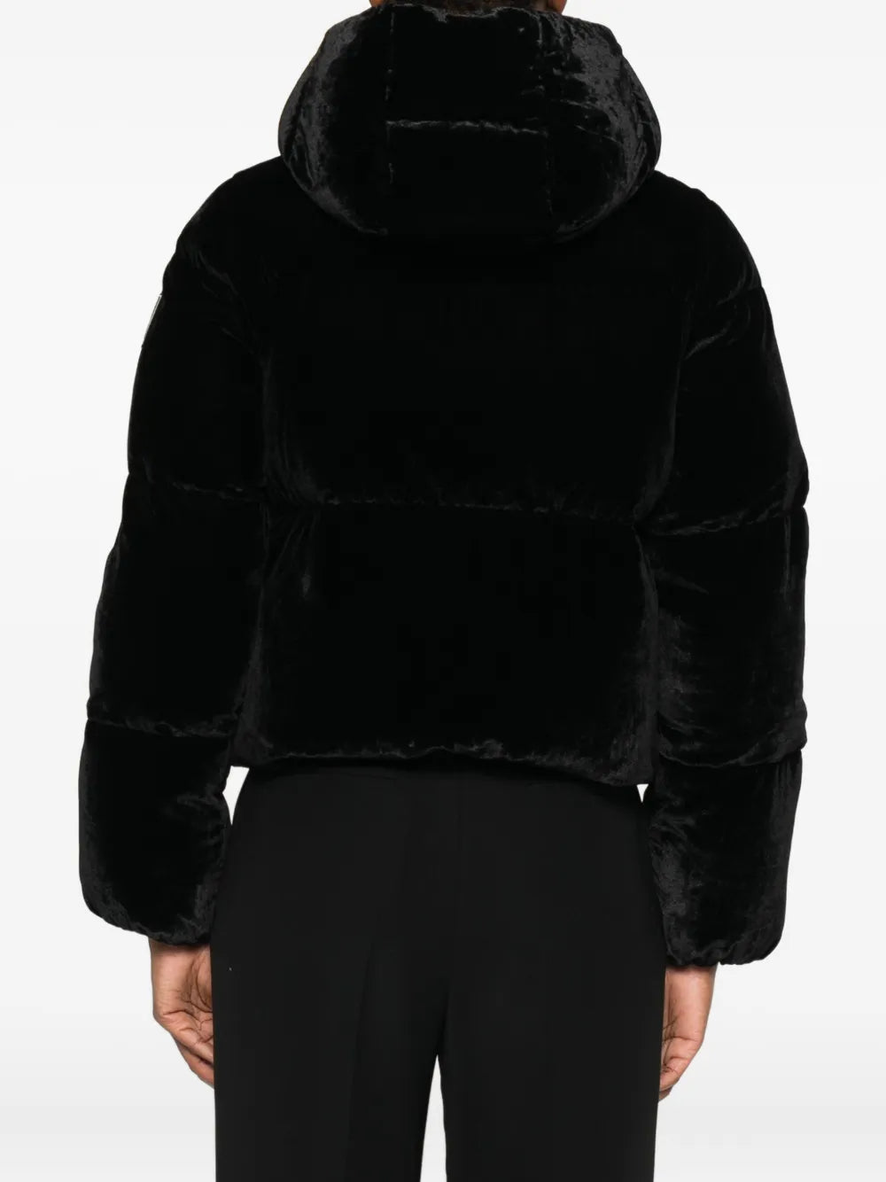 ELS-PI82D56 BLACK VELVET DOWN JACKET