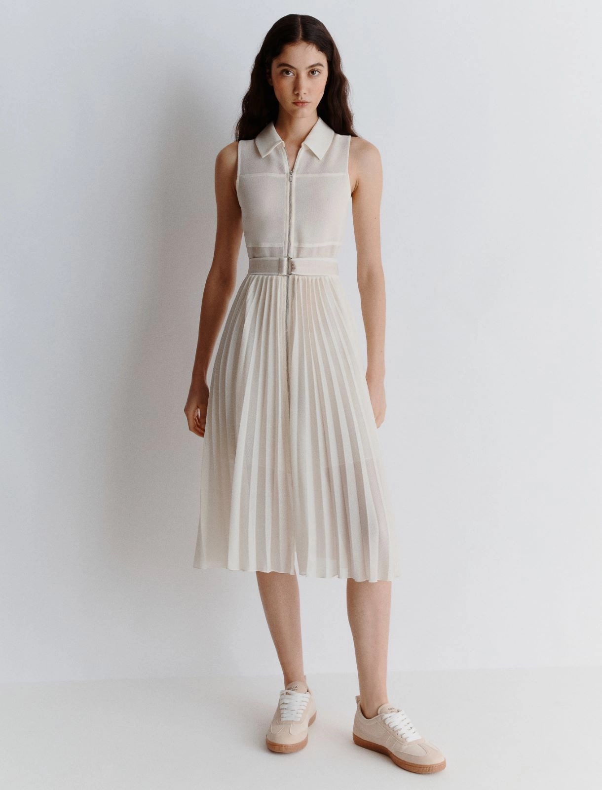 MRL-251322102 CEREALE IVORY KNIT DRESS