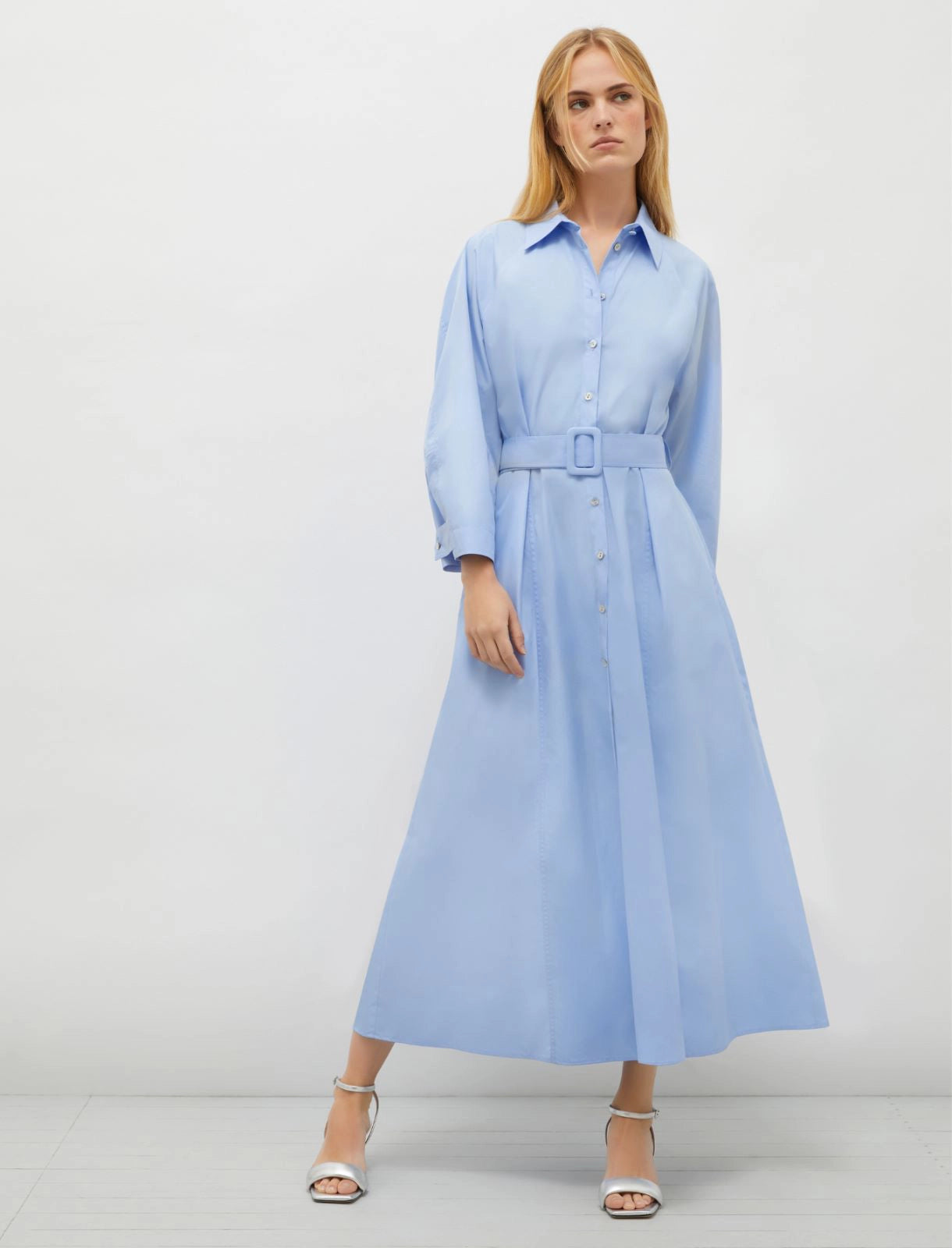 MRL-251322107 MADDA BLUE SHIRT DRESS