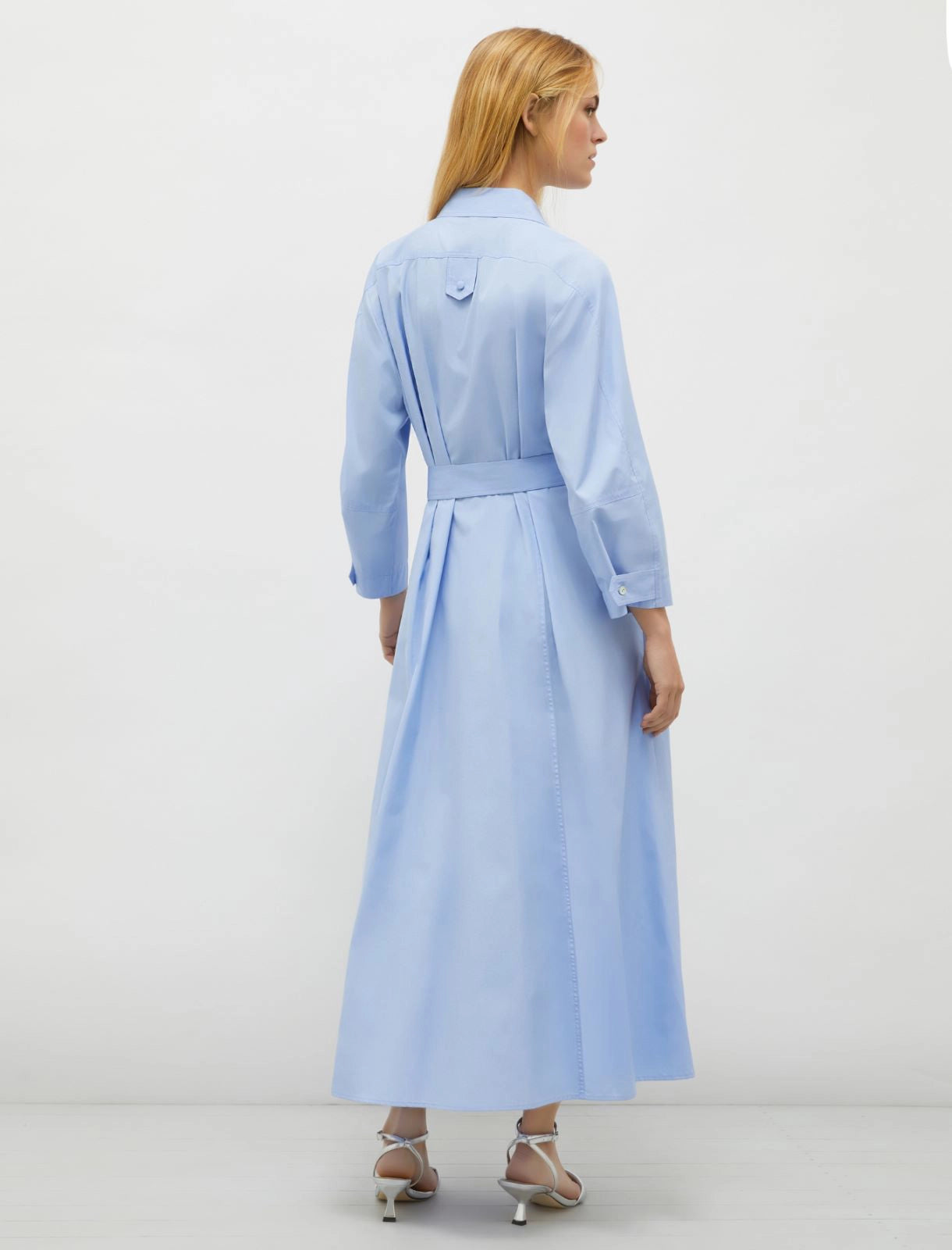 MRL-251322107 MADDA BLUE SHIRT DRESS