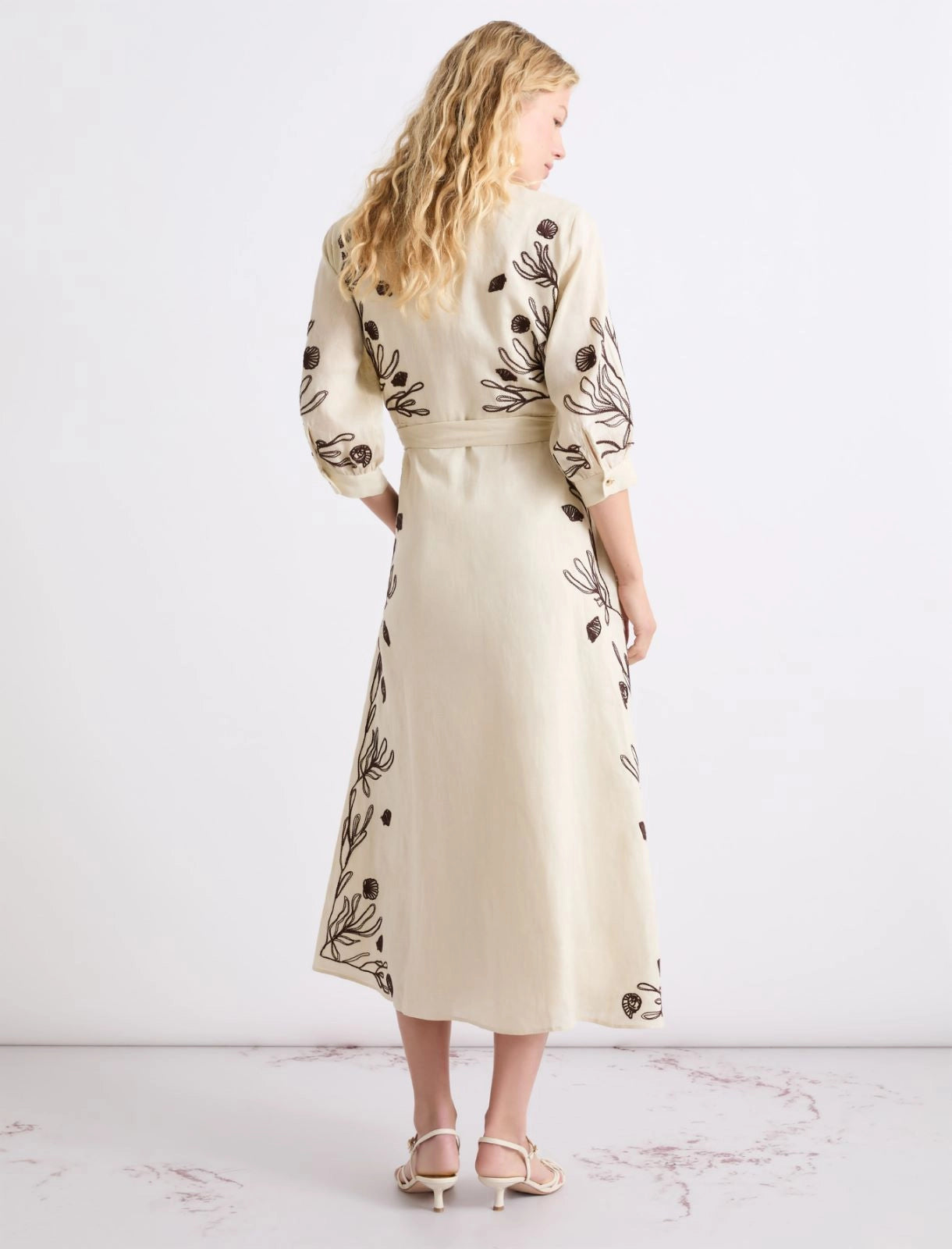 MRL-2613221232 MLLBANDA CREAM FLORAL DRESS