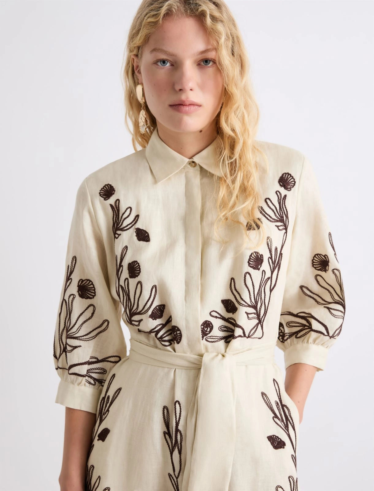 MRL-2613221232 MLLBANDA CREAM FLORAL DRESS