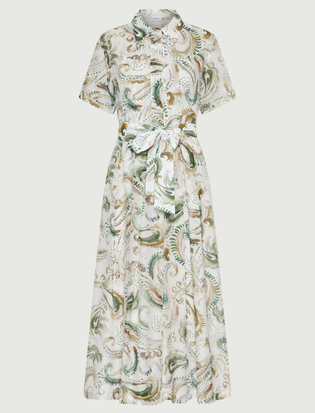 MRL-2613221342 MLLGALLI WHITE PRINT DRESS